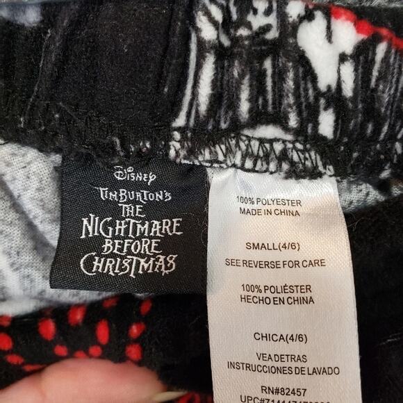 Disney Tim Burton's The Nightmare Before Christmas Sz Small Pajama, Lounge Pant - Picture 4 of 7